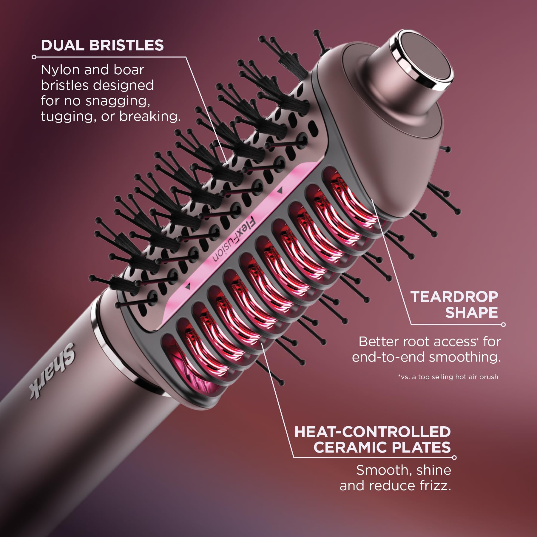 Shark FlexFusion color blush elegante que añade estilo al tocador