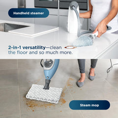 Shark S3972BRN detalle de la pad reversible para frotar y dusting eficaz