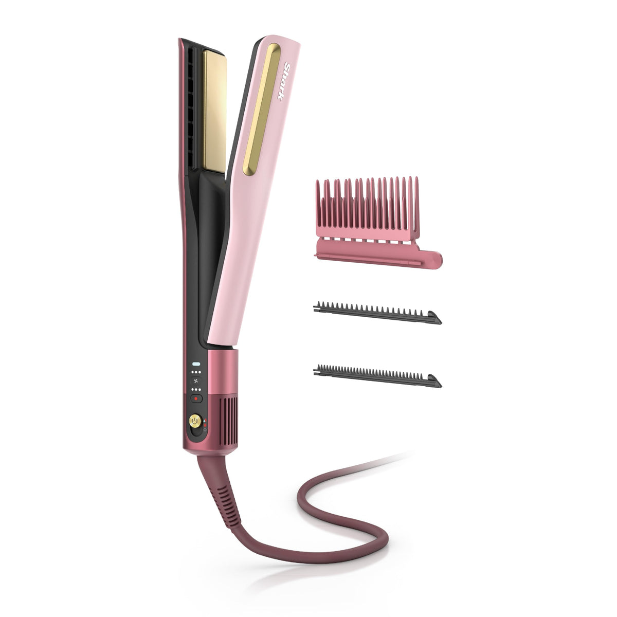 Shark SilkiPro Air frontal en rosa mostrando diseño compacto y practicidad