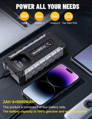 Sharmeal cable inteligente con botón de arranque forzado listo para emergencias