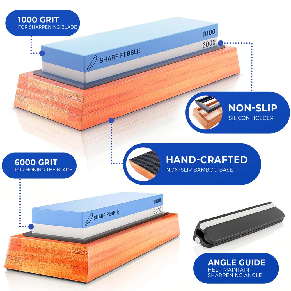 Sharp Pebble piedra doble grano 1000/6000 enfocada para afilado efectivo
