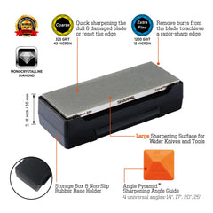 SHARPAL detalle cara gruesa 325 grit para reconstruir filos con eficacia