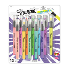Sharpie pack frontal mostrando 12 colores y diseño práctico