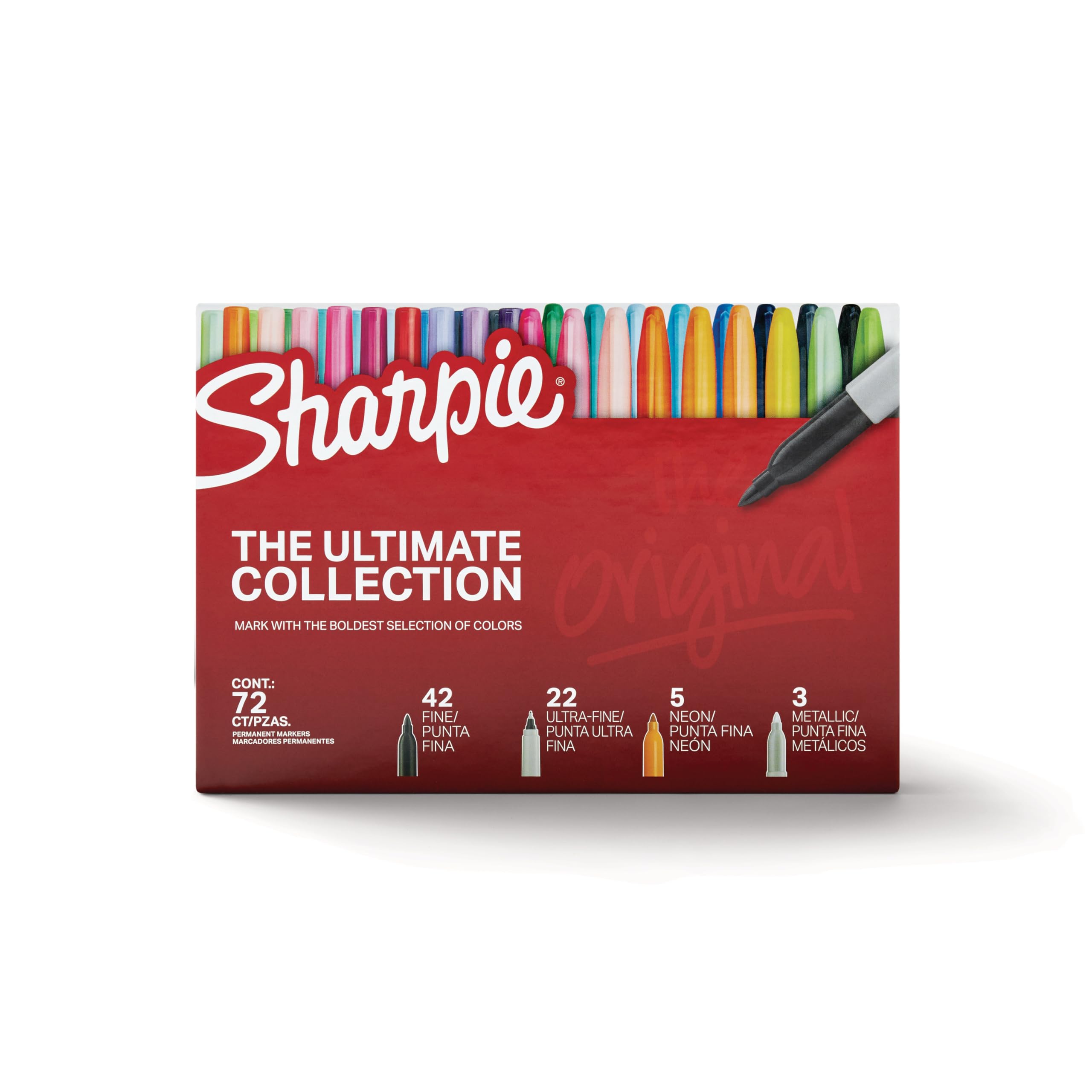 Sharpie presentación en aula con estudiantes usando marcadores para proyectos