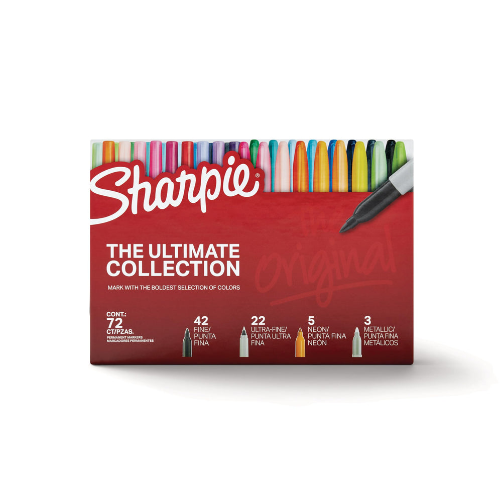 Sharpie presentación en aula con estudiantes usando marcadores para proyectos