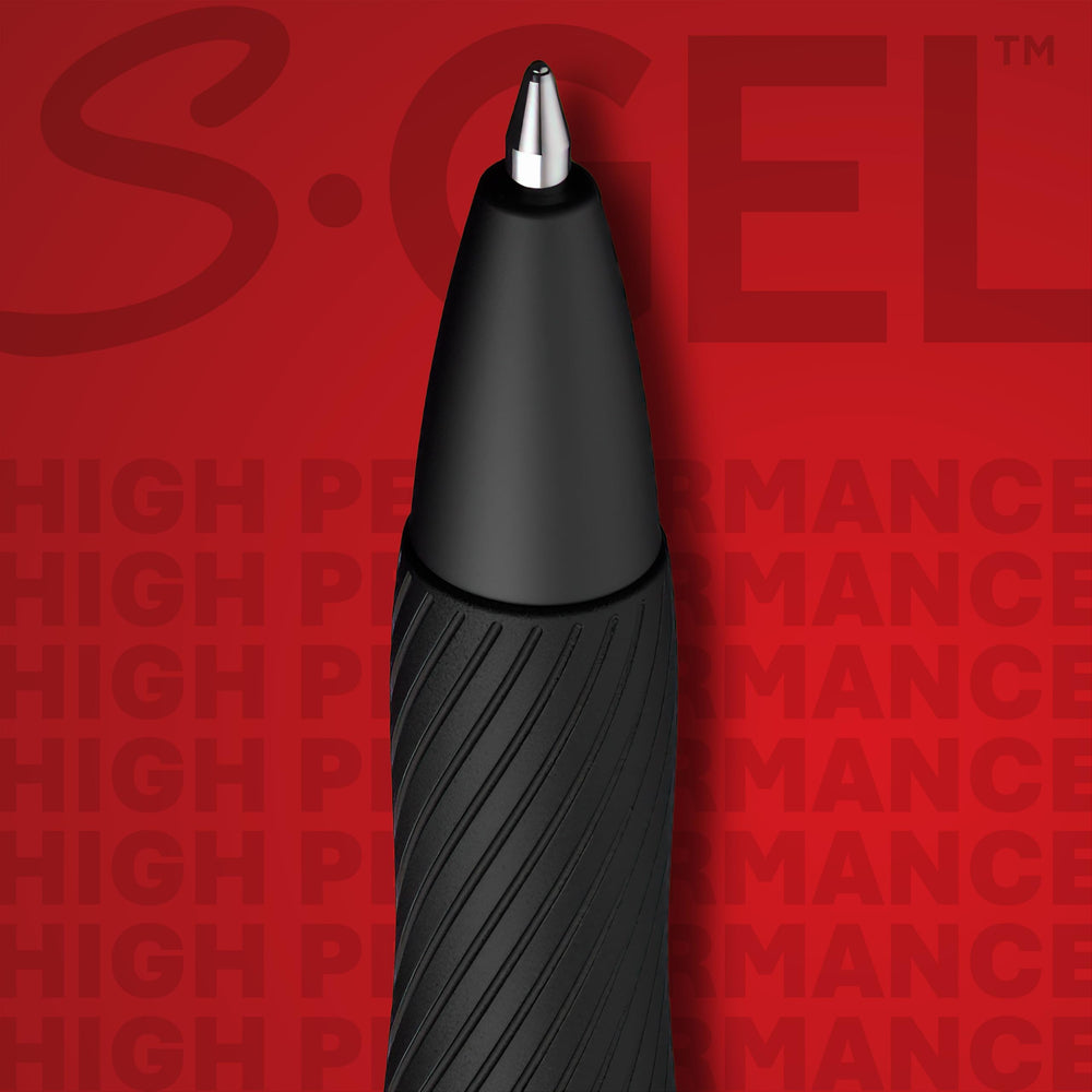 Sharpie S-Gel escribiendo en cuaderno durante una clase, mejora legibilidad