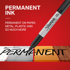 Sharpie comparación de tamaño junto a bolígrafo para referencia de escala