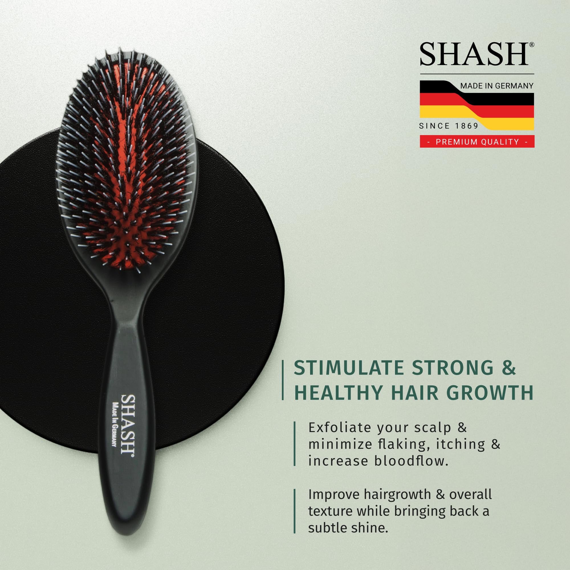 SHASH detalle de cerdas de jabalí y nylon para distribución de aceite