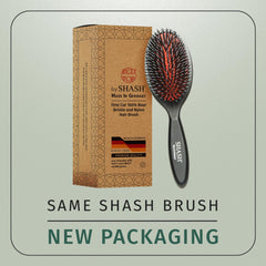 SHASH cepillado en hombre con cabello largo sin tirones