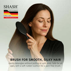 SHASH desenredado en mujer de cabello grueso mejora la textura