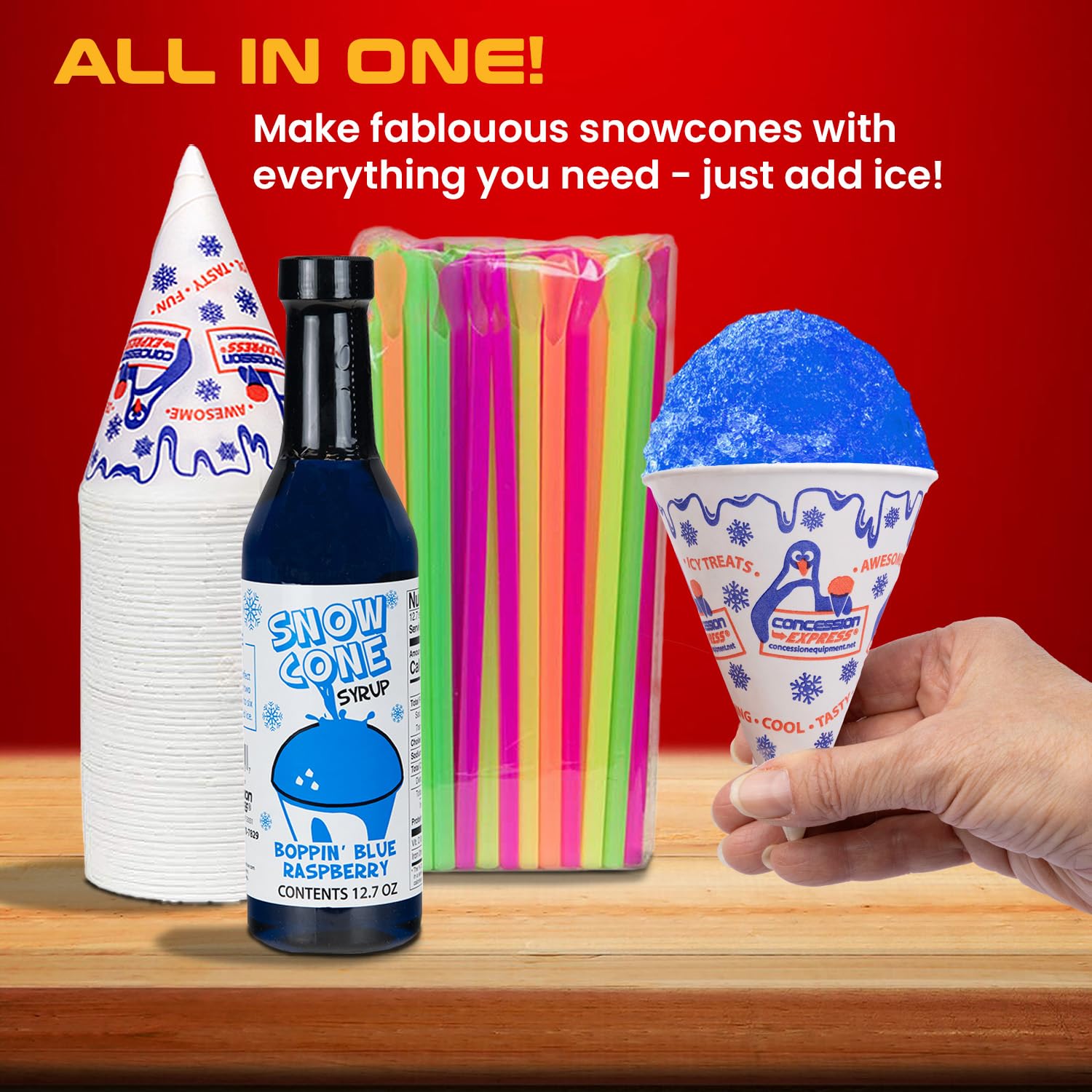 shave-ice-syrups detalle de etiquetas y colores que facilita elección rápida
