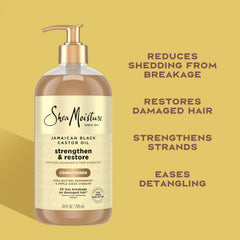 Shea Moisture acondicionador en uso desenredando rizos con menos quiebre