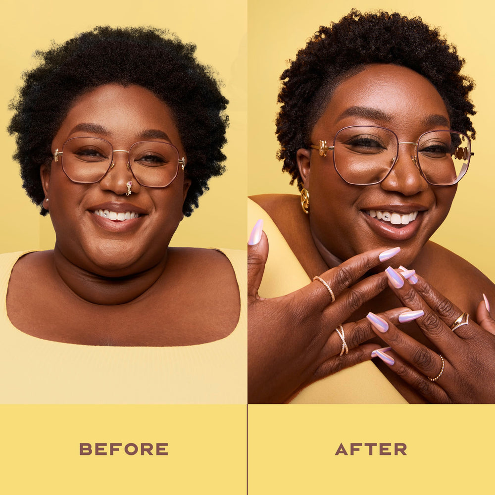 Shea Moisture etiqueta con ingredientes y beneficios visibles al leer