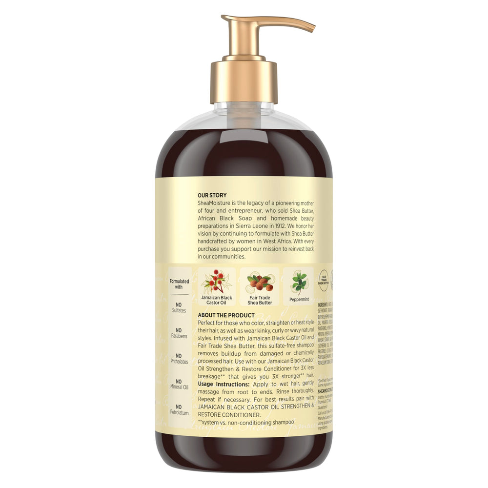 Shea Moisture textura de espuma cremosa que facilita limpieza suave y enjuague