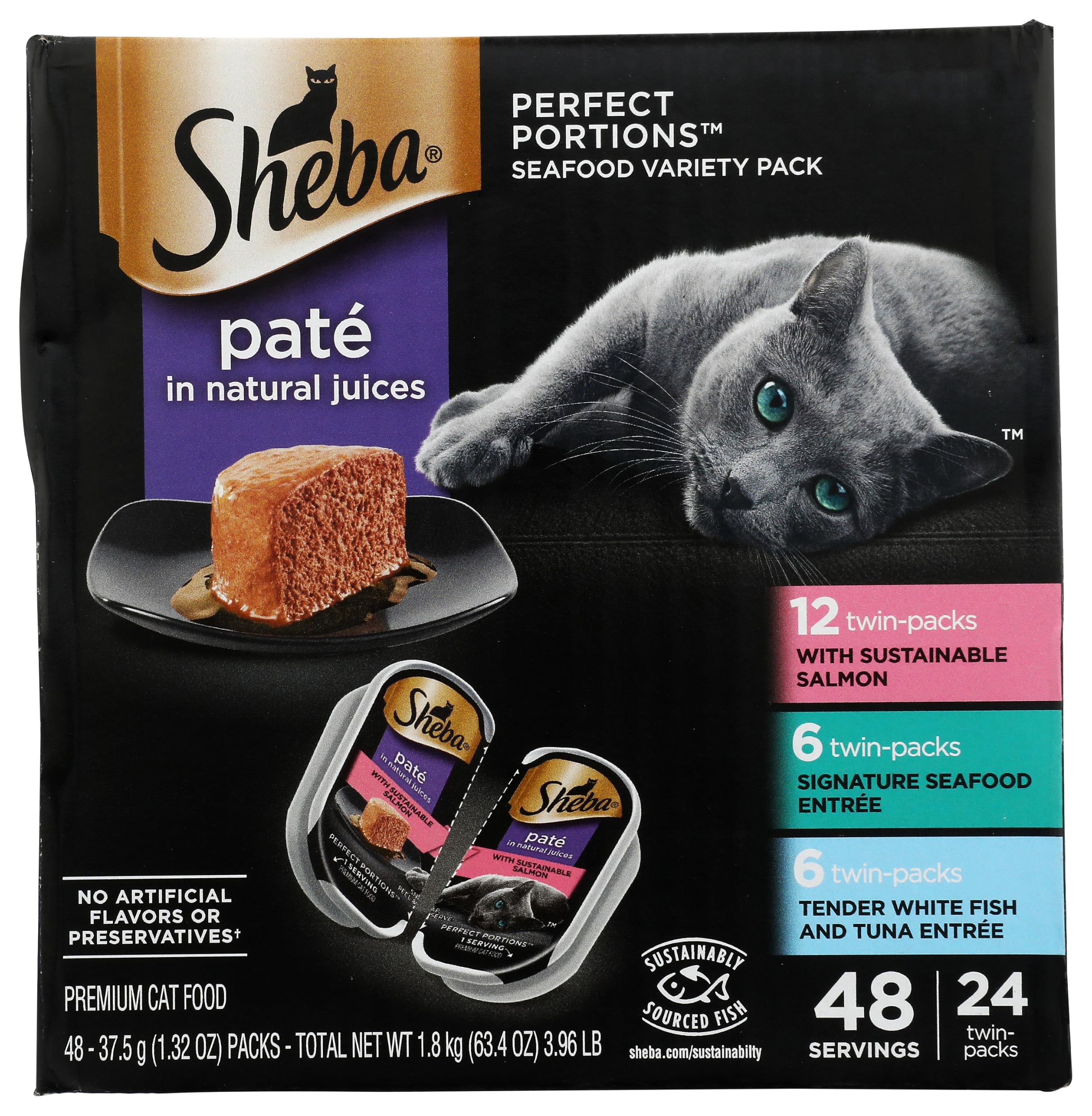 Sheba pate tray close-up texture showing smooth seafood pate and appetizing look