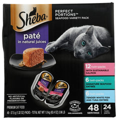 Sheba pate tray close-up texture showing smooth seafood pate and appetizing look