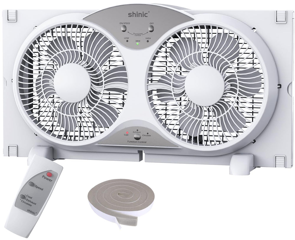 shinic ventilador frontal mostrando rejilla y diseño, ventilación eficiente