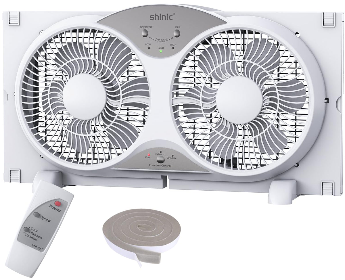 shinic ventilador frontal mostrando rejilla y diseño, ventilación eficiente