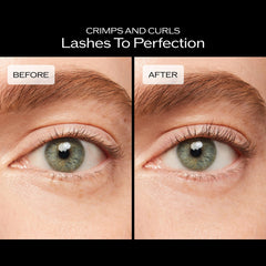 Shiseido rizador en mano demostrando uso cómodo y control seguro