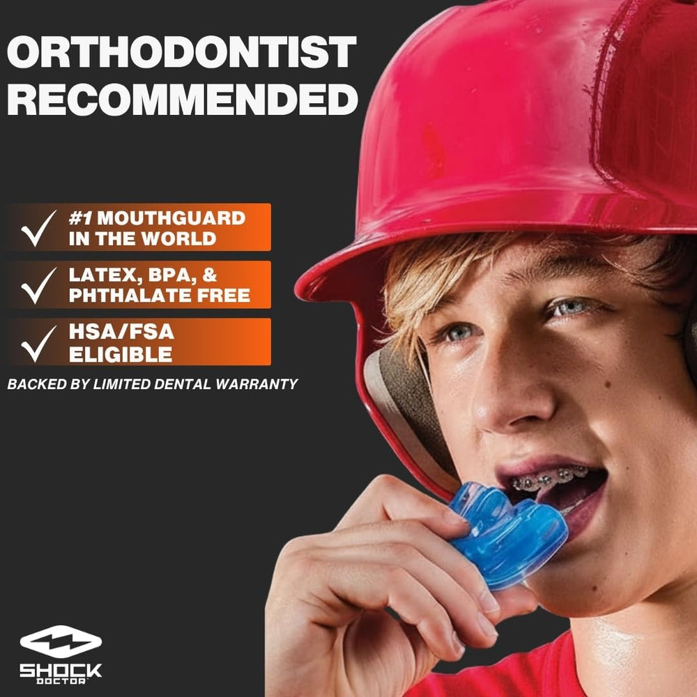 Shock Doctor primer plano de la silicona médica mostrando suavidad y ajuste