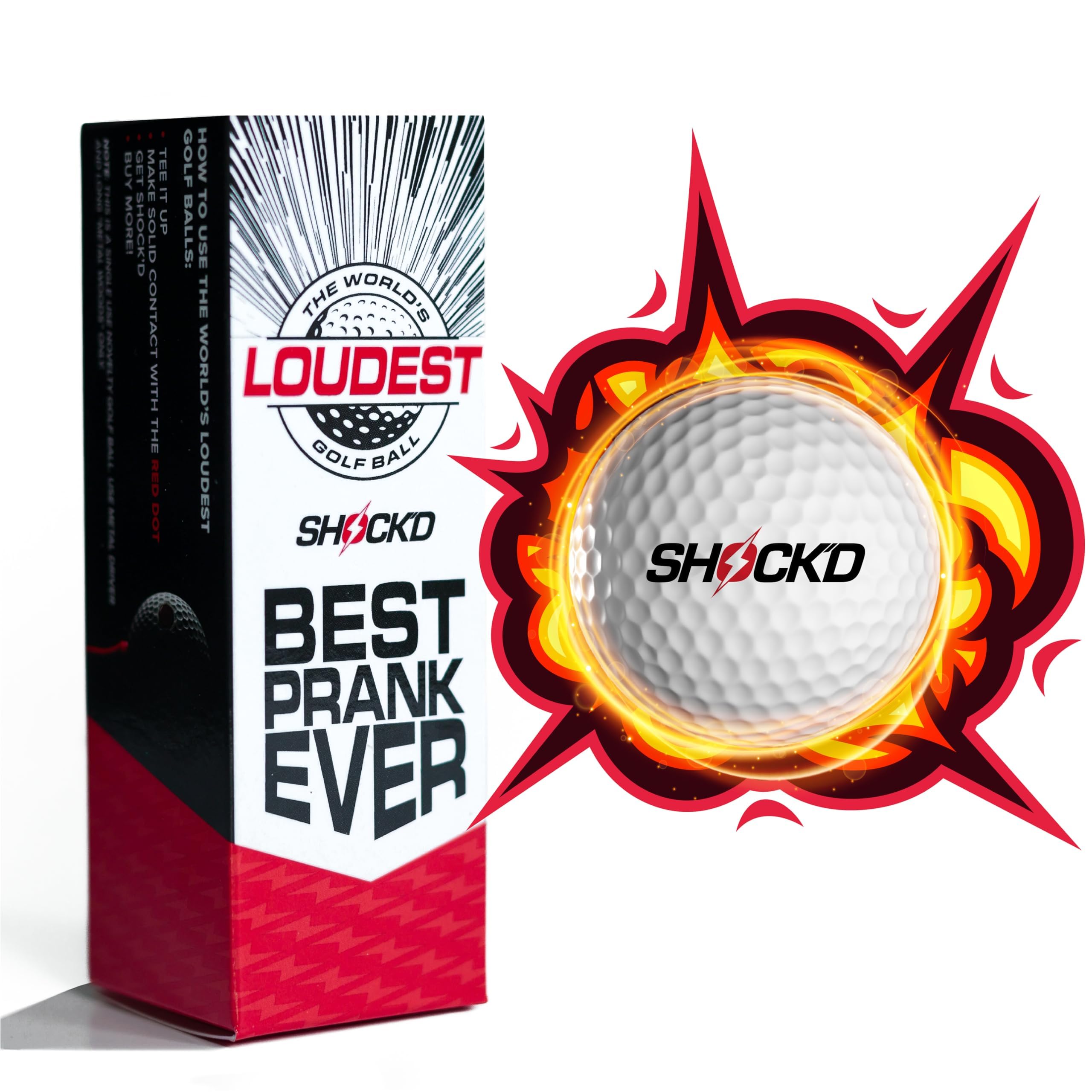 SHOCK'D GOLF BALLS escena de uso en campo para captura de reacciones