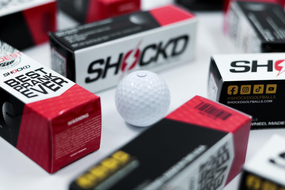 SHOCK'D GOLF BALLS empaque atractivo ideal como detalle