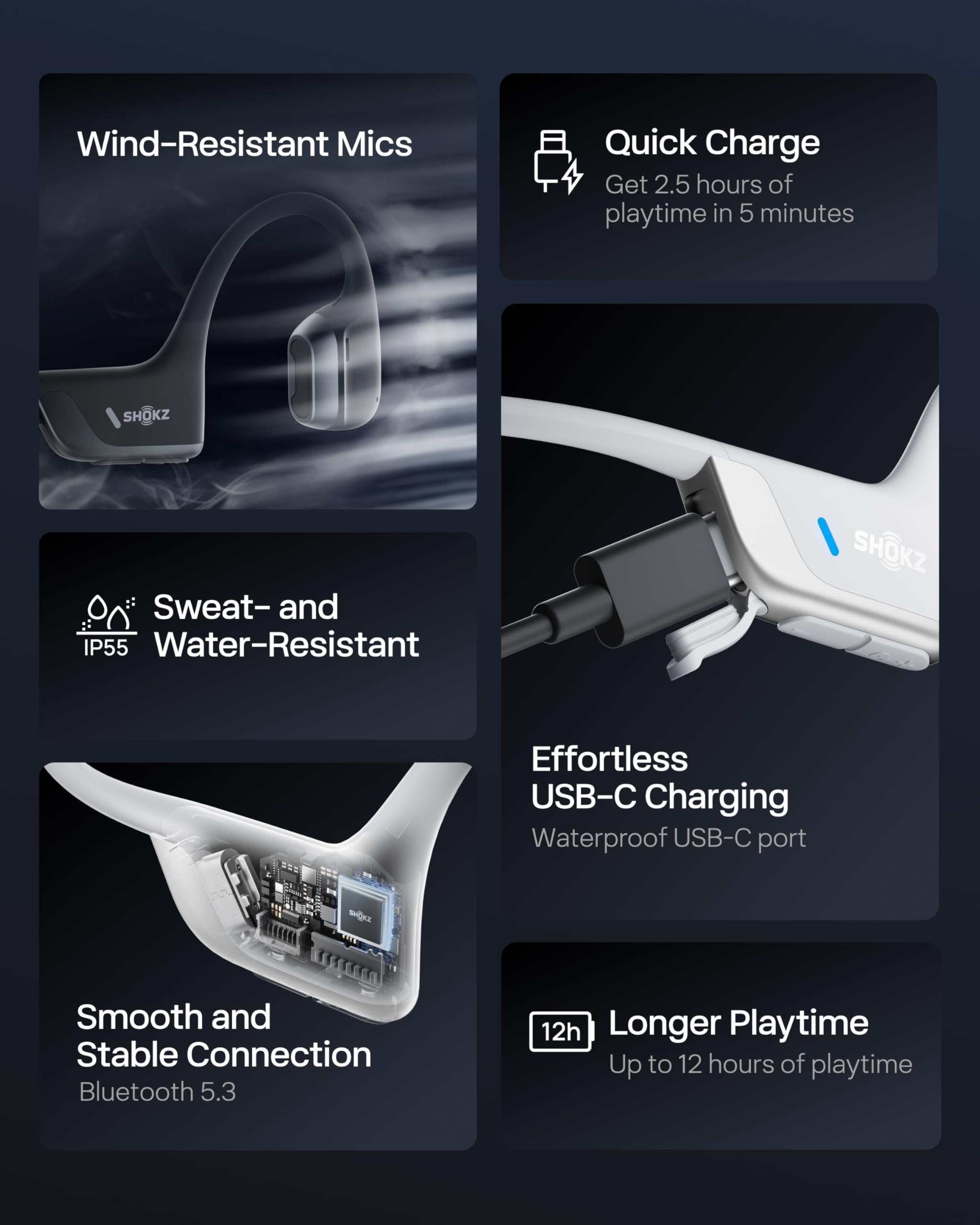 SHOKZ OpenRun Pro 2 app EQ en pantalla para personalizar modos de audio