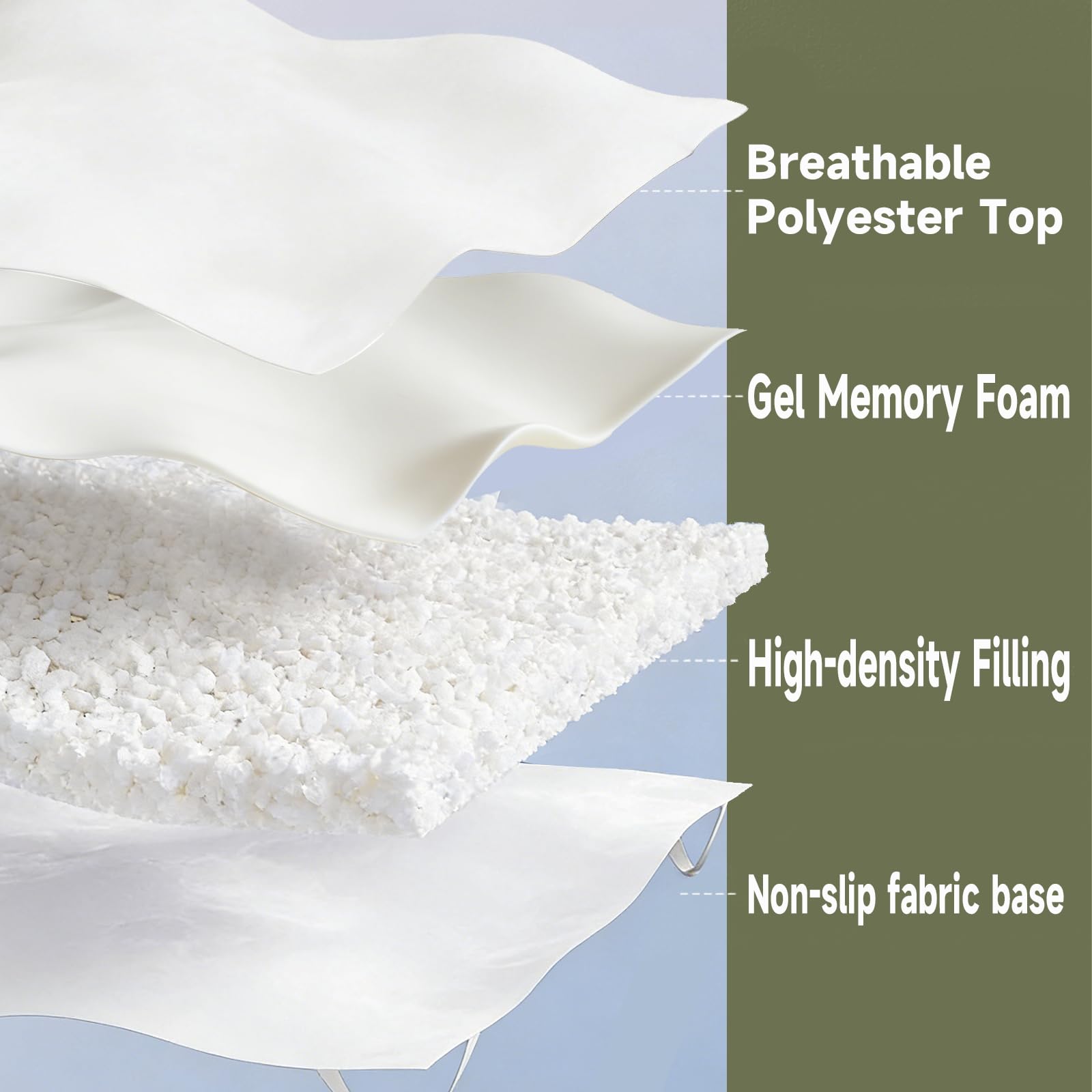 SHOUREN primer plano de textura dot-quilting que mantiene relleno uniforme