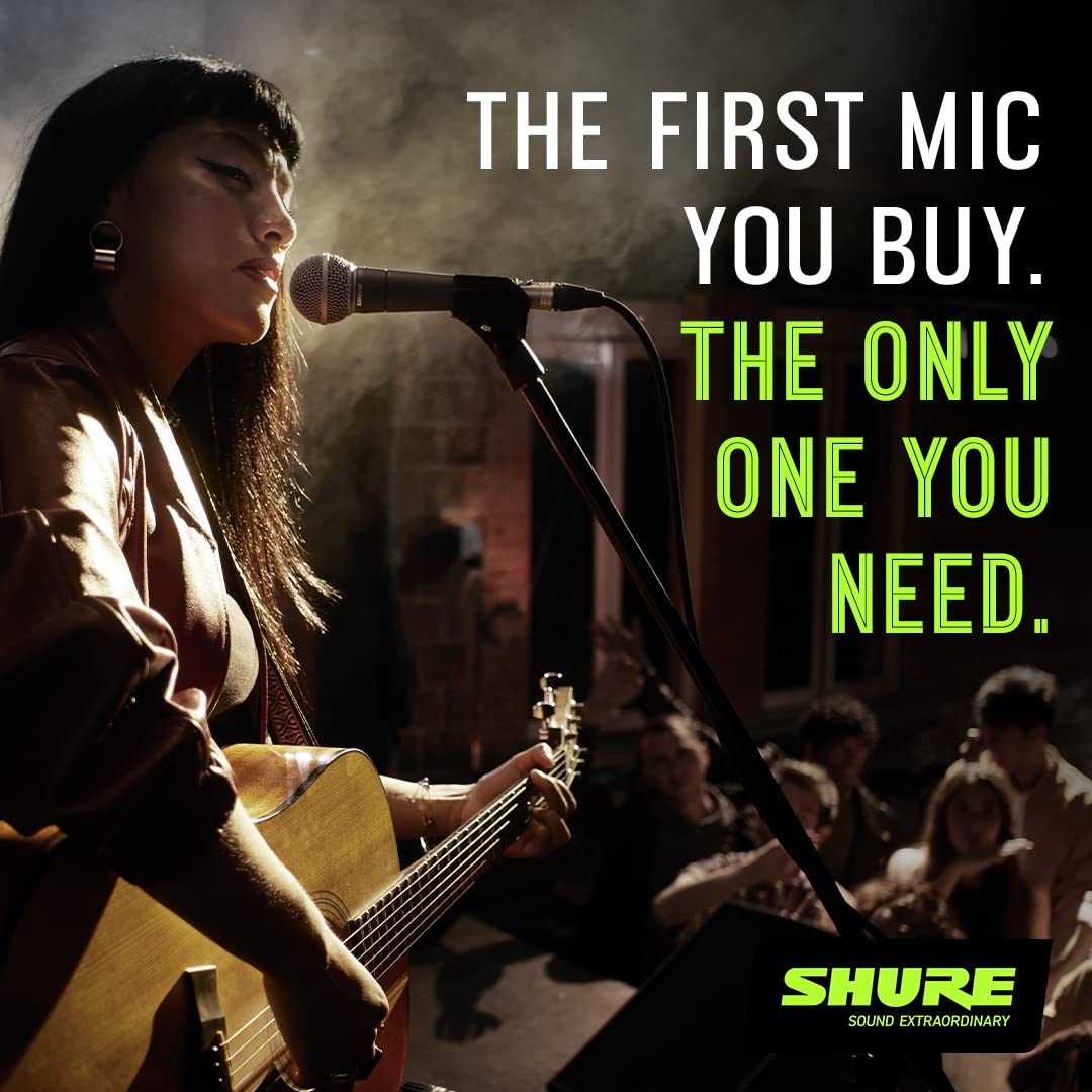 Shure SM58 Pro conector XLR demostrando compatibilidad profesional