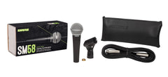 Shure SM58 detalle de la grilla que reduce pops y viento