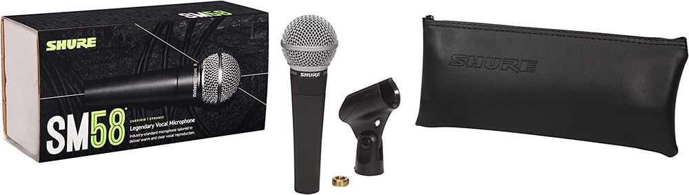 Shure SM58 Pro primer plano de la rejilla que reduce plosivos y viento
