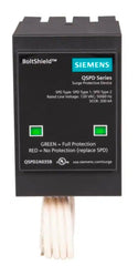 SIEMENS QSPD2A035B instalado en un centro de carga interior demostrando fácil montaje