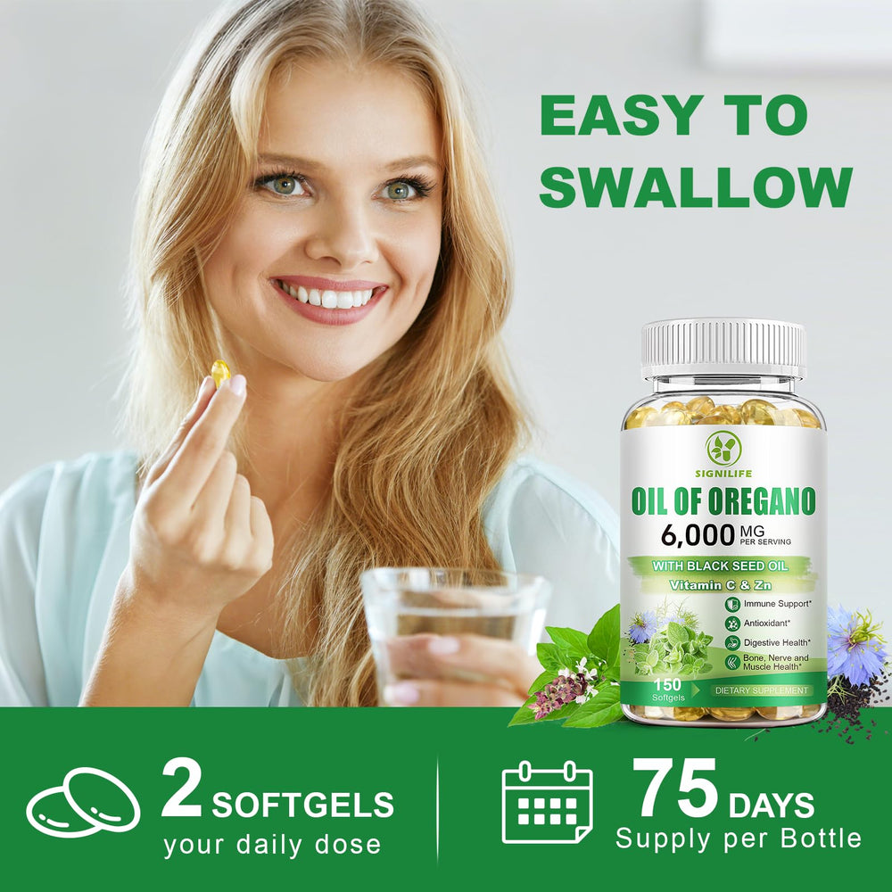 SIGNILIFE semillas de comino negro y hojas de orégano como materia prima