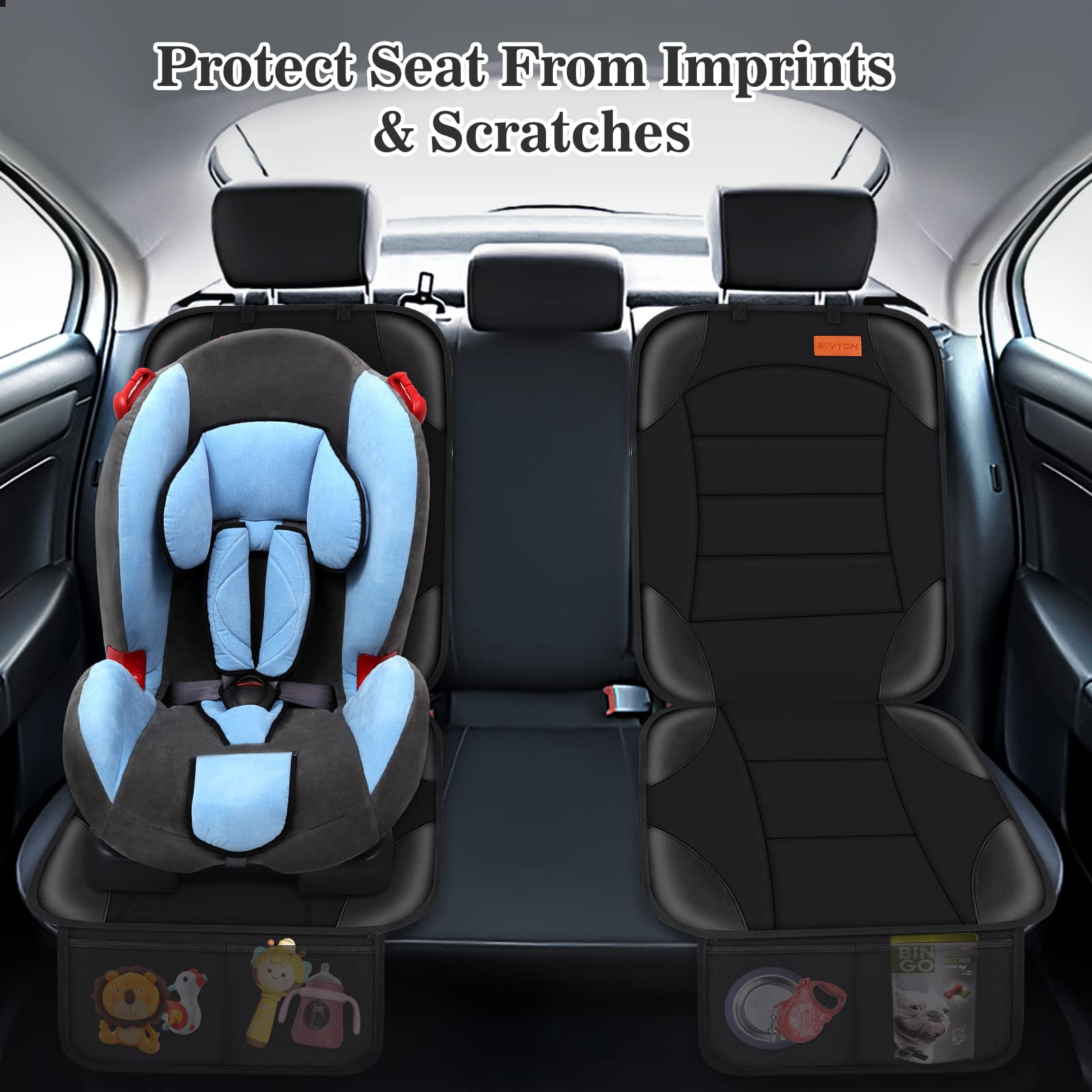 Siivton in family car on trip showing tidy cabin and protection benefit