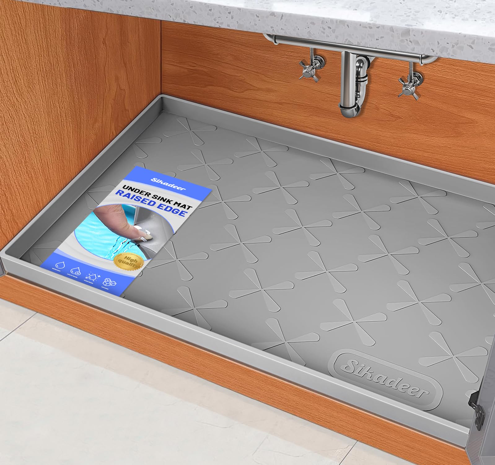 SIKADEER vista frontal del forro 34x22 protegiendo armario