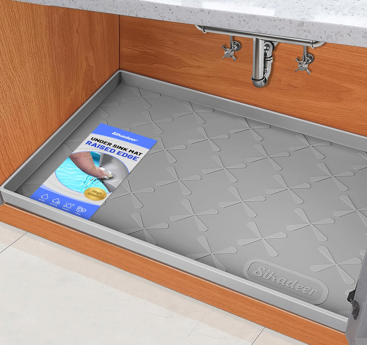 SIKADEER vista frontal del forro 34x22 protegiendo armario
