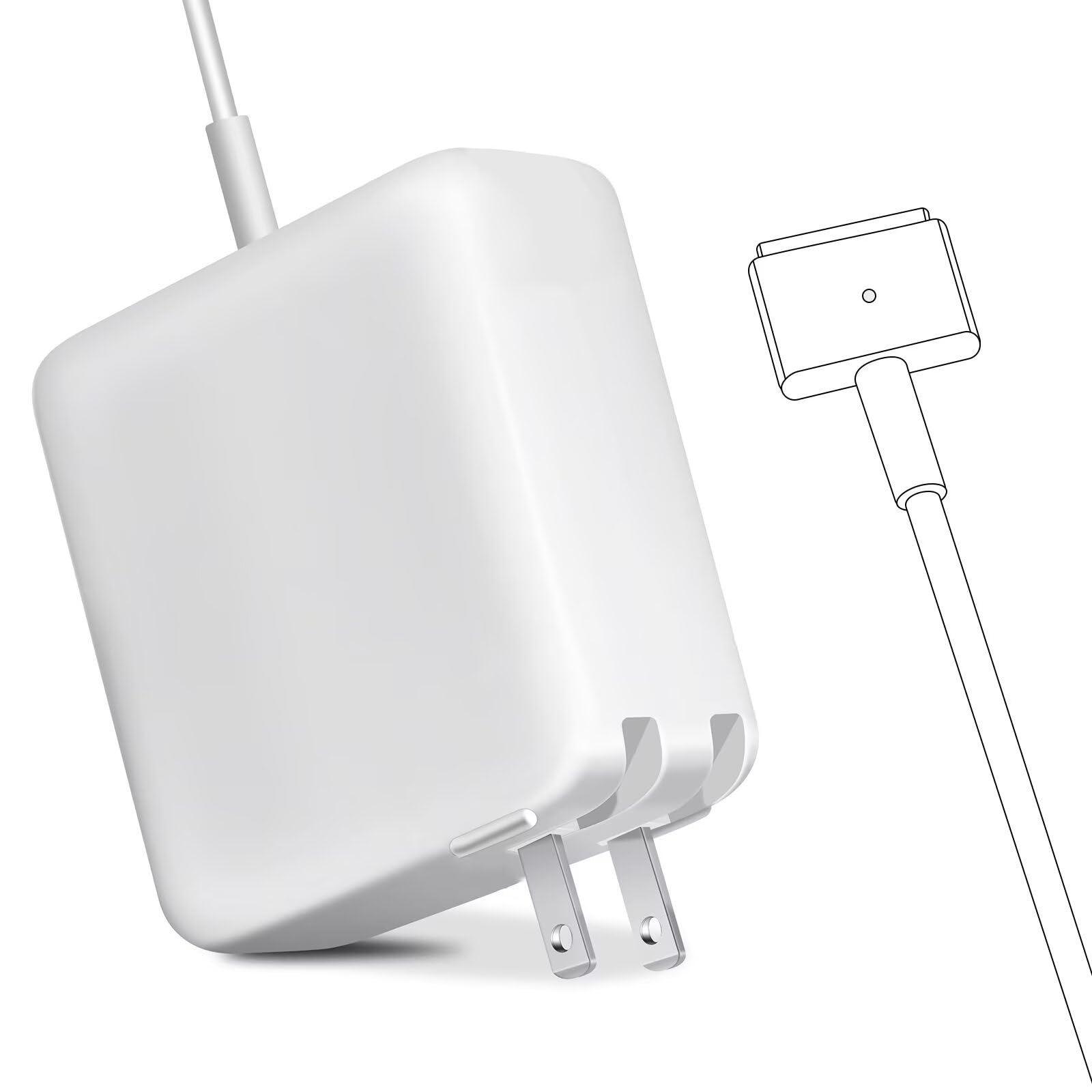 SiliconV adaptador frontal mostrando forma y puerto, reemplazo fiable