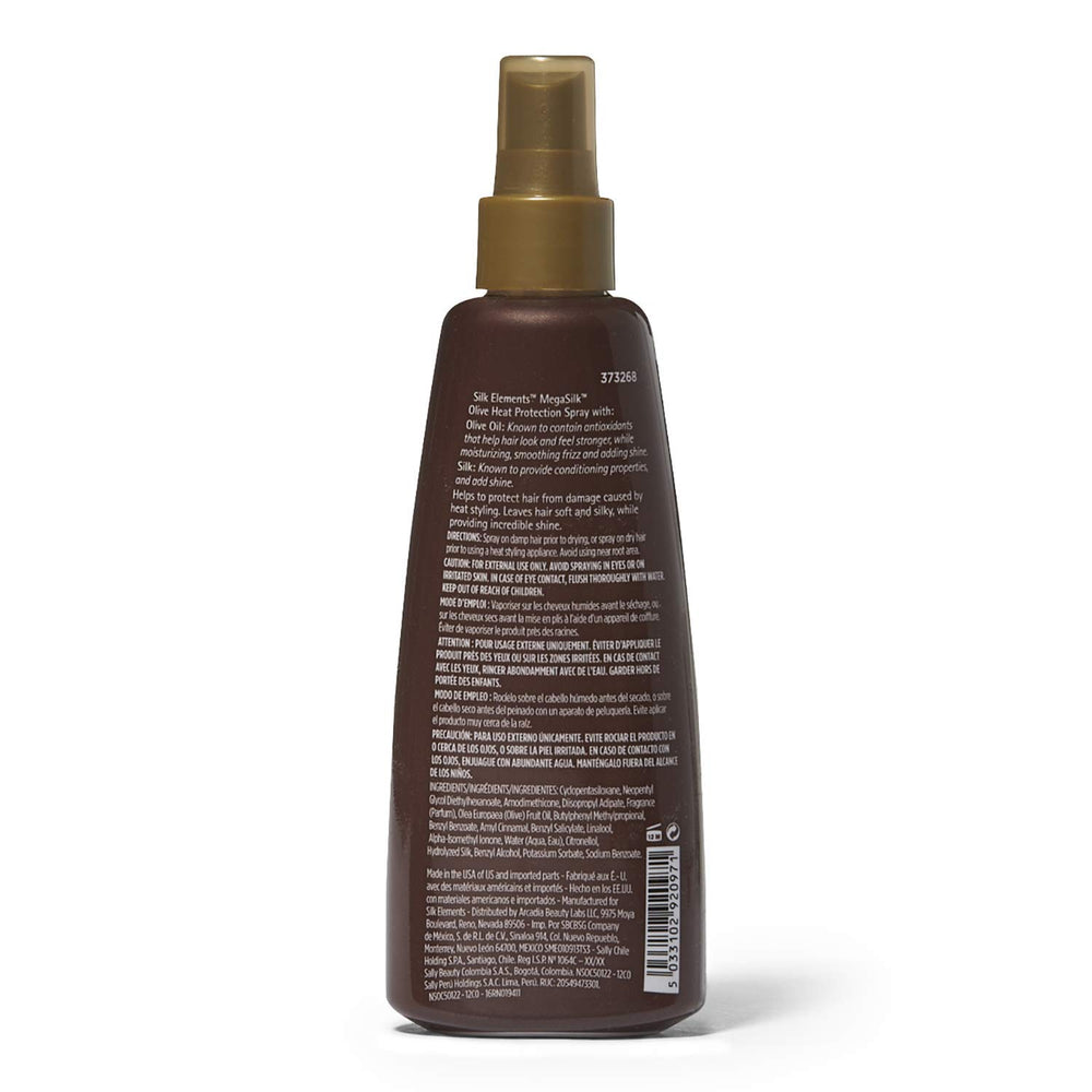 Silk Elements primer plano del spray y textura para protección térmica