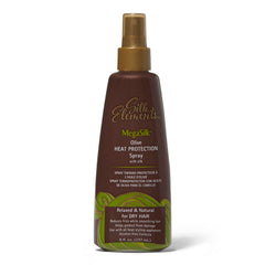 Silk Elements botella frontal 8oz mostrando etiqueta y beneficio anti-frizz