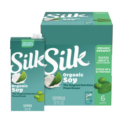Silk frente del empaque mostrando producto estable en despensa y practicidad