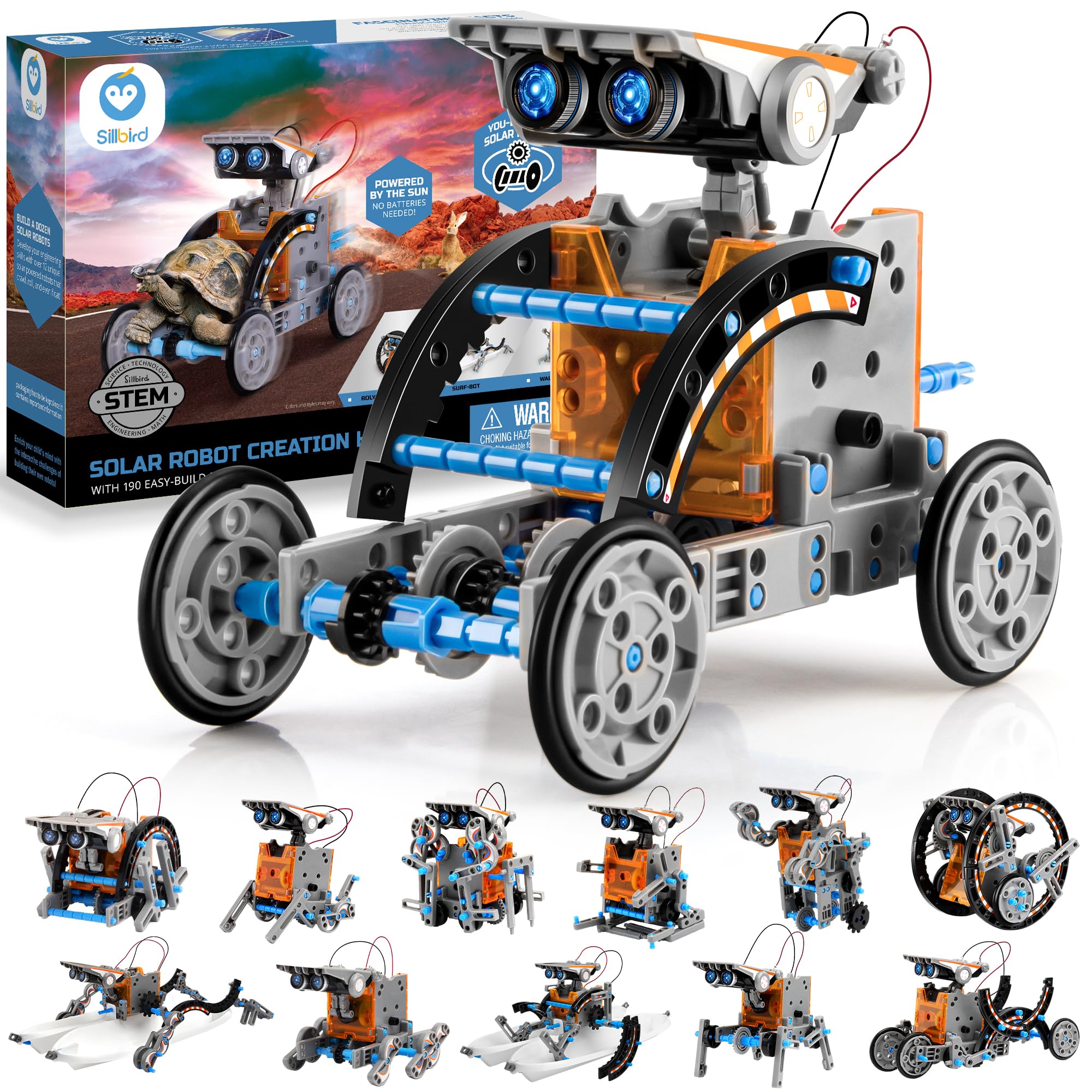 Sillbird frente del empaque mostrando el kit completo y ventajas educativas