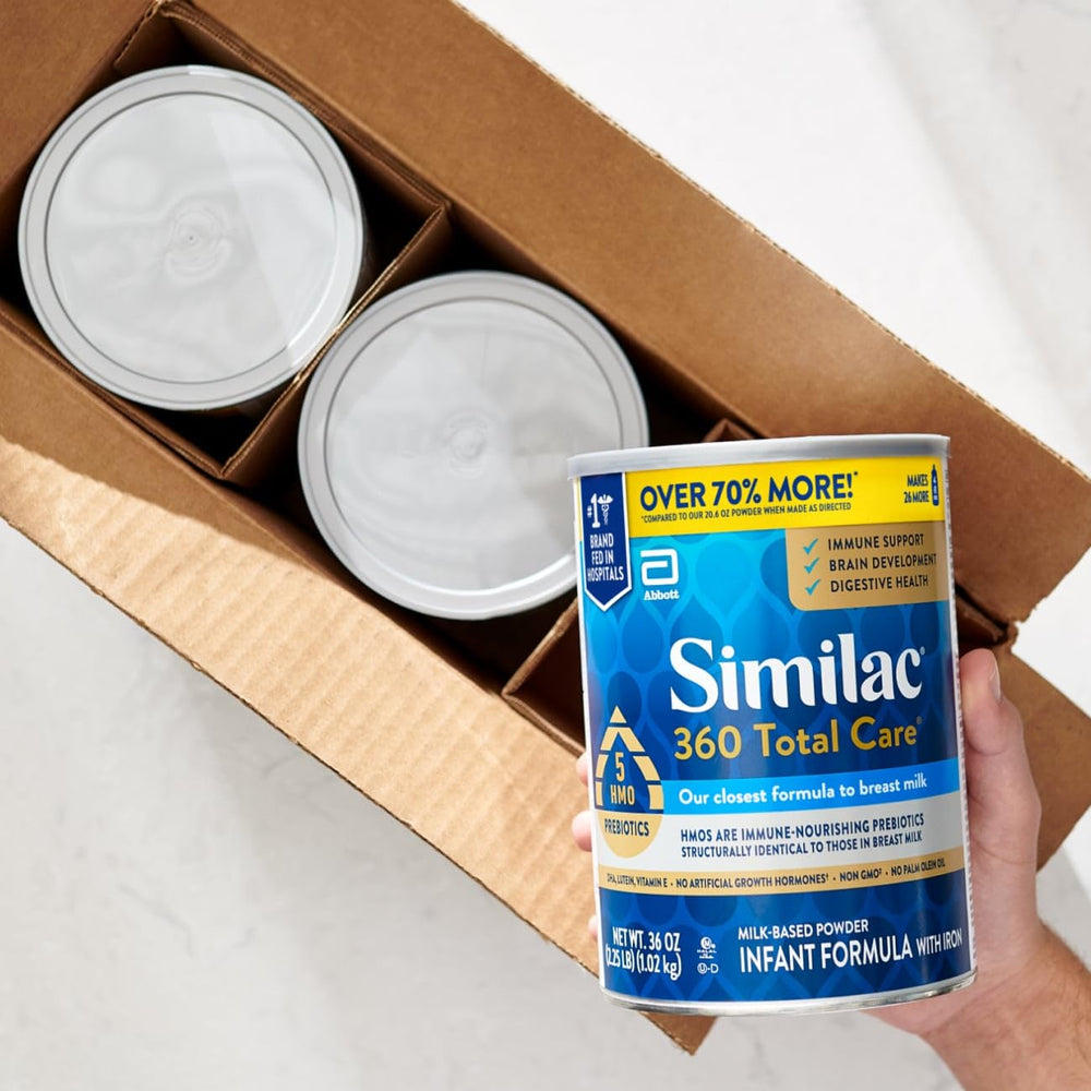 Similac bebé alimentándose con fórmula 360 apoyo nutricional práctico