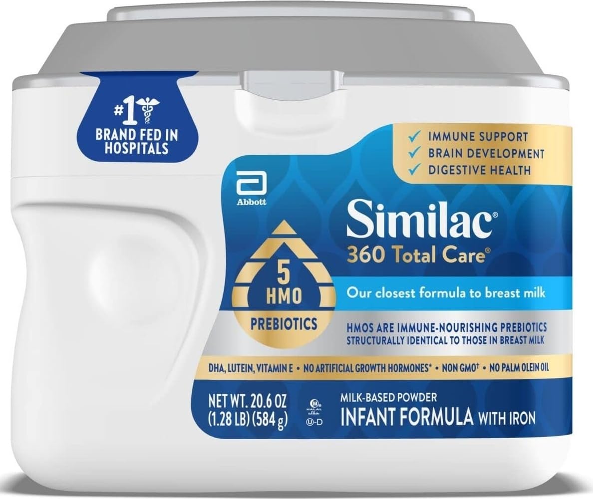 Similac lata frontal 360 Total Care mostrando marca y beneficio nutricional