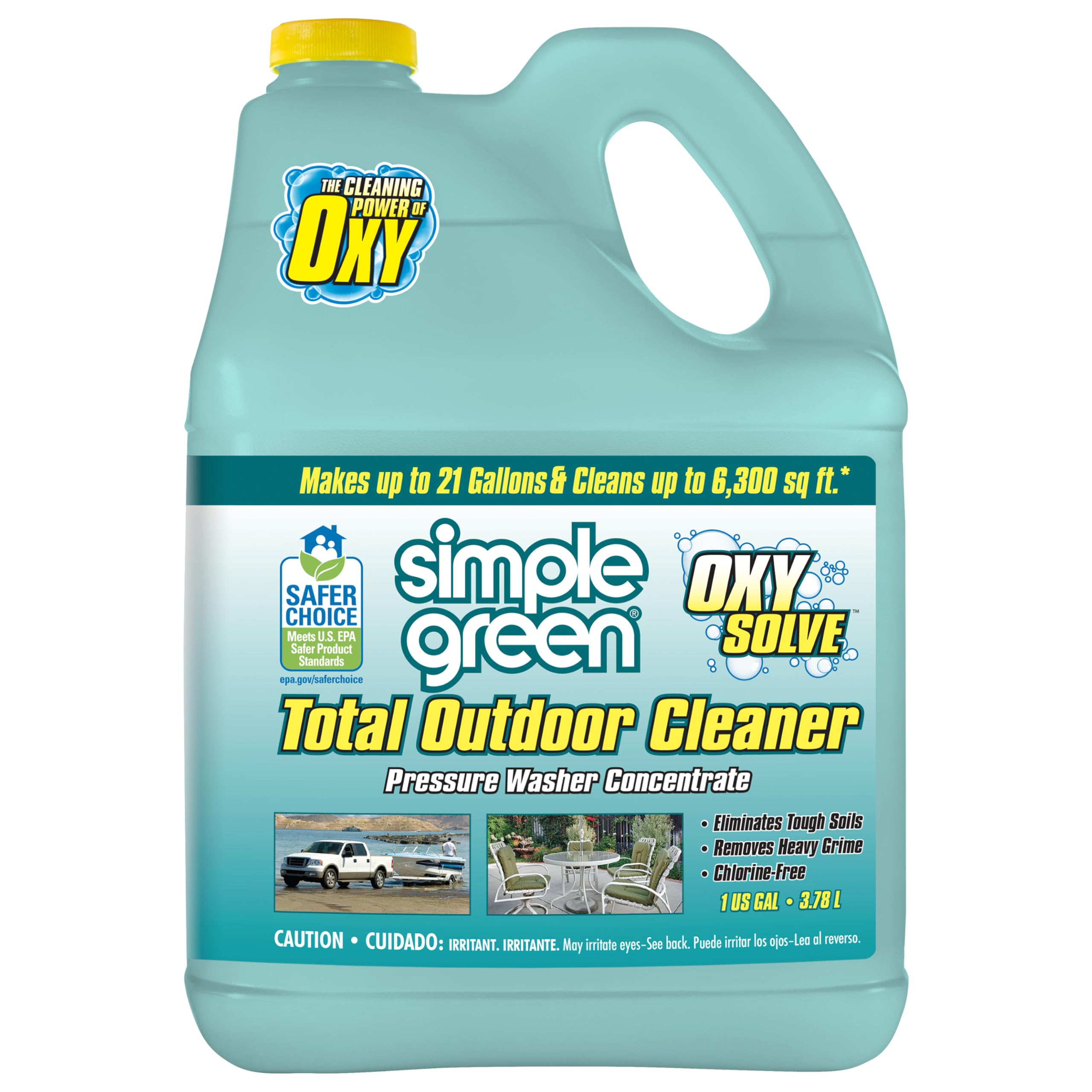 Simple Green Oxy Solve bottle front showing label and concentrate benefit