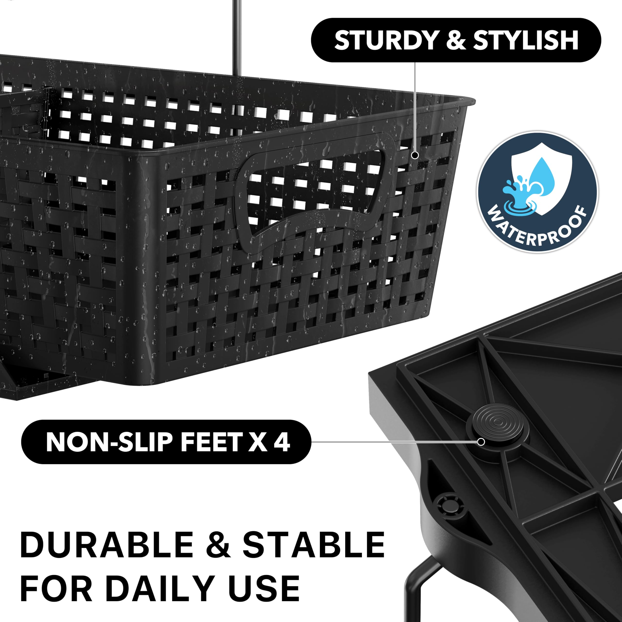 Simple Houseware adjustable divider detail for customizable compartments