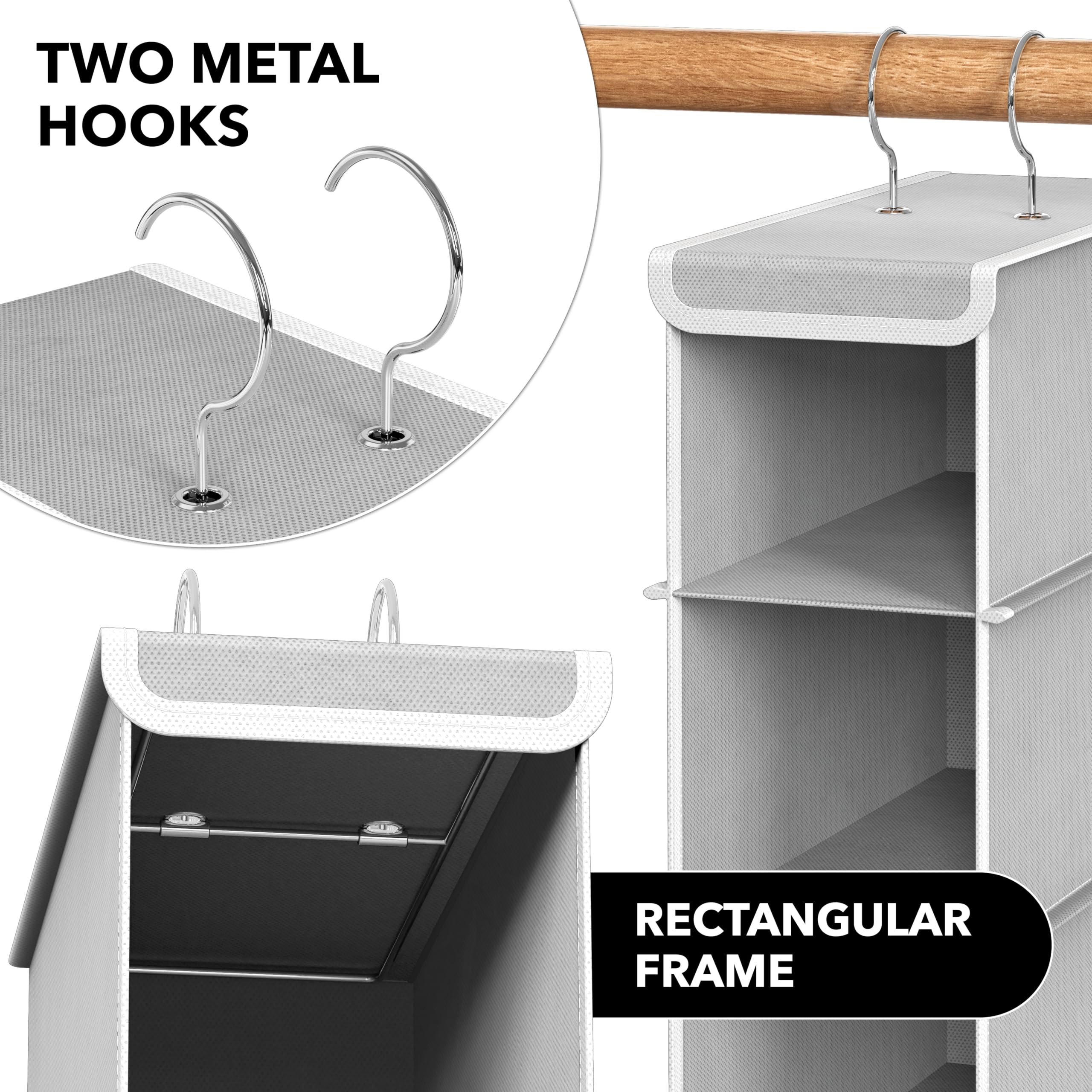 Simple Houseware comparación de tamaño con zapato, muestra dimensiones reales