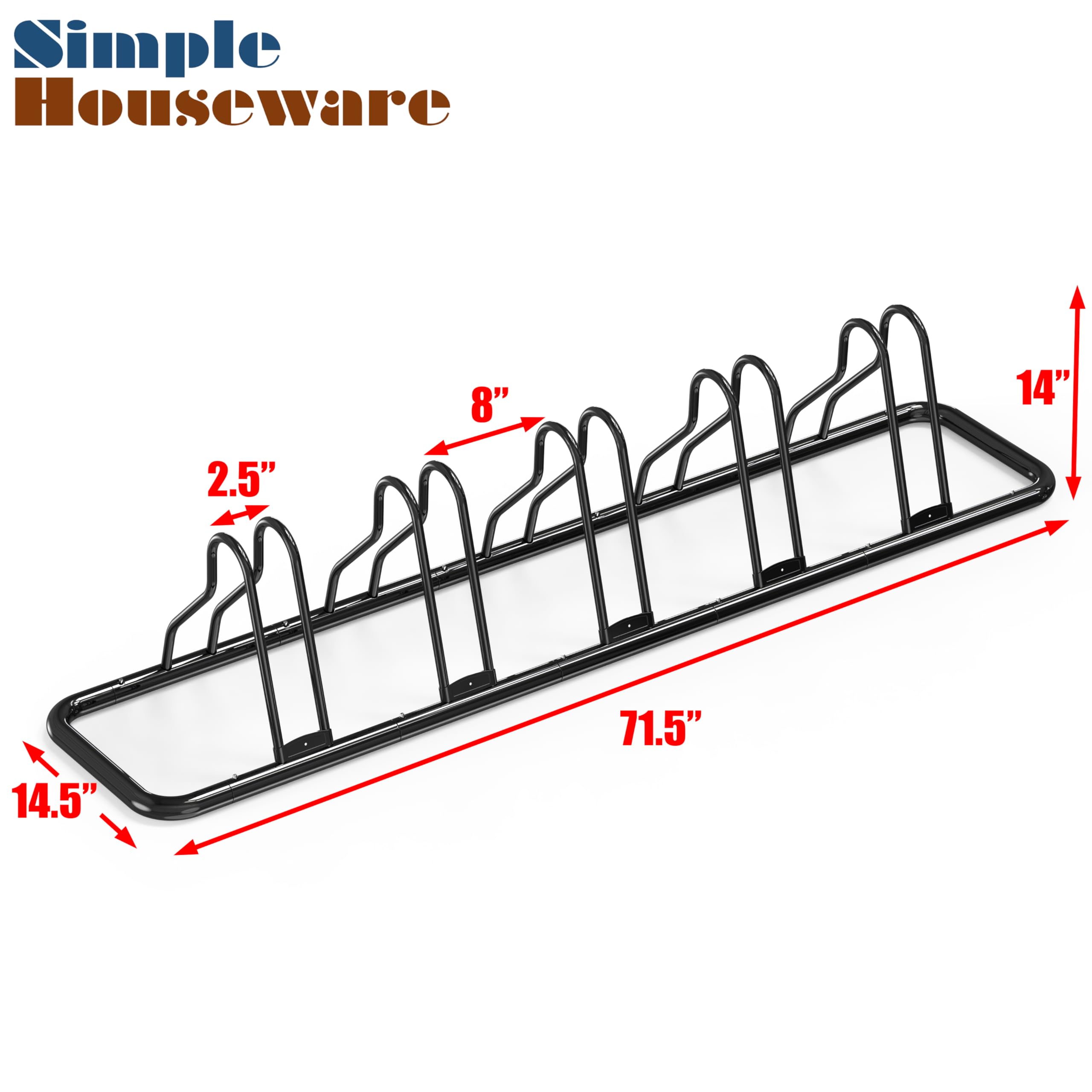 Simple Houseware etiqueta con dimensiones y capacidad, información clara