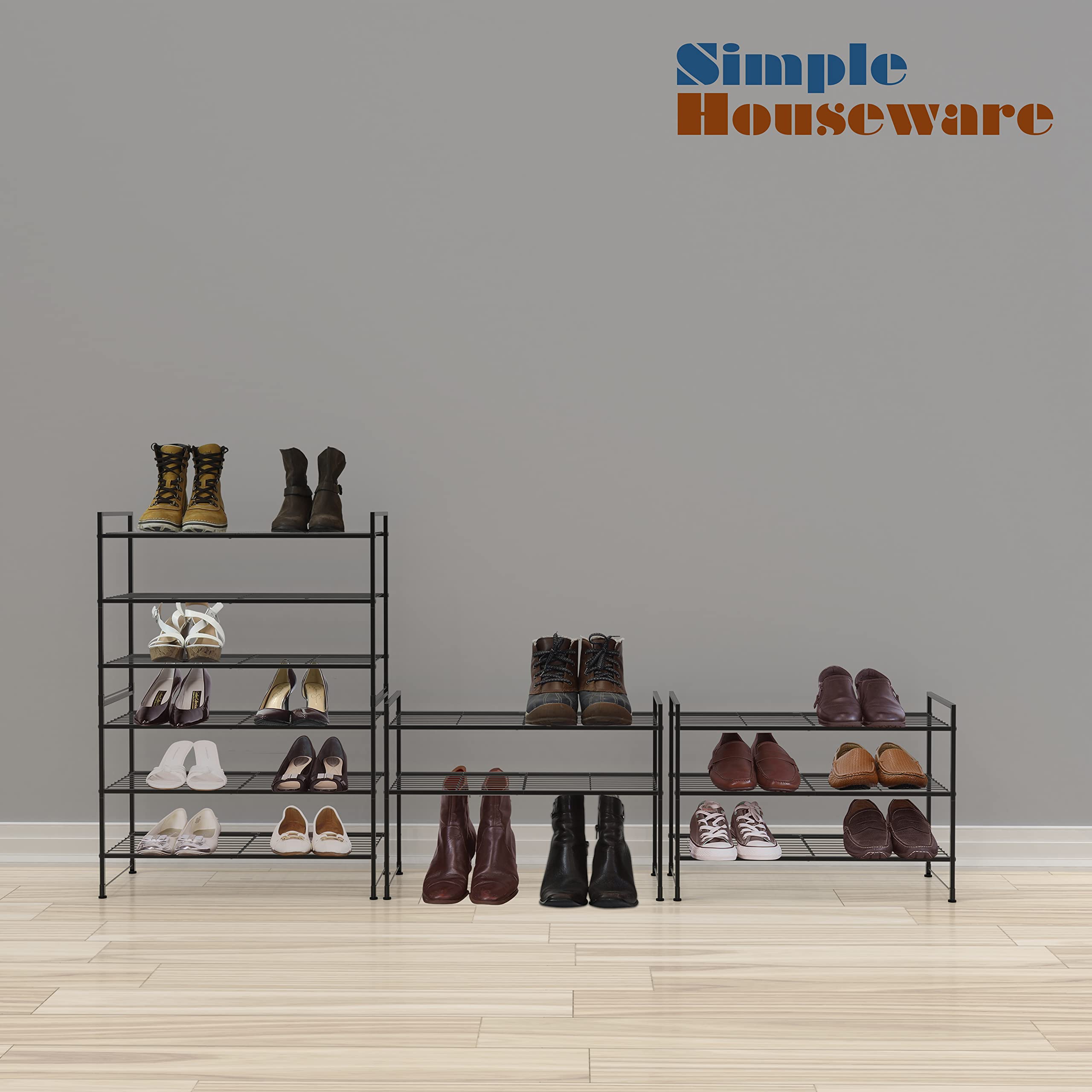 Simple Houseware etiqueta con dimensiones y capacidad visible para elegir