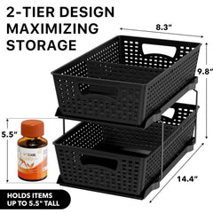 Simple Houseware side profile highlighting smooth sliding drawer for quick reach