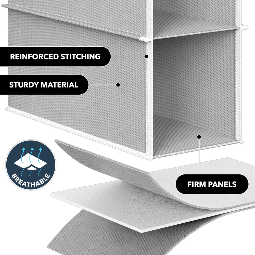 Simple Houseware organizador con zapatillas en armario, facilita acceso rápido